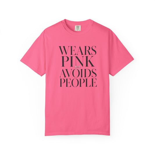 Wears Pink Avoids People Tee