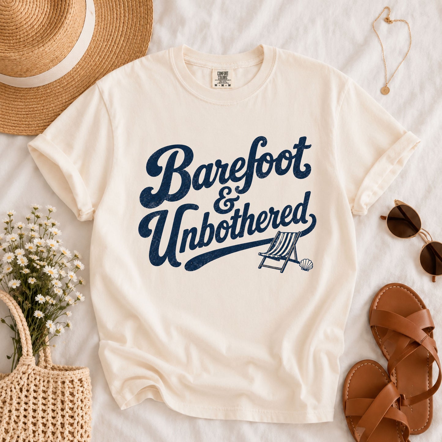 Barefoot & Unbothered Tee