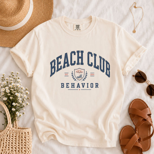 Beach Club Behavior Tee