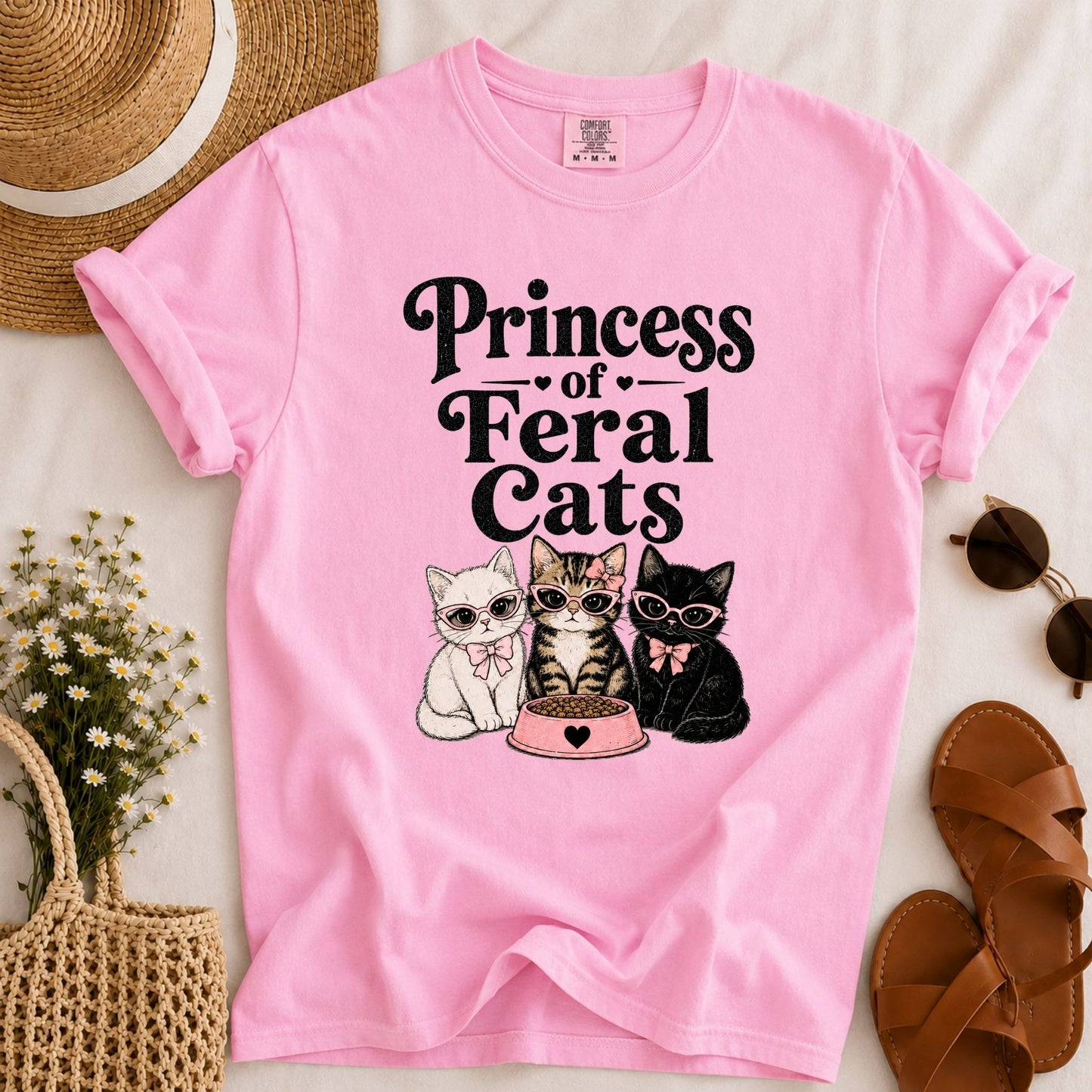 Princess of Feral Cats T-shirt