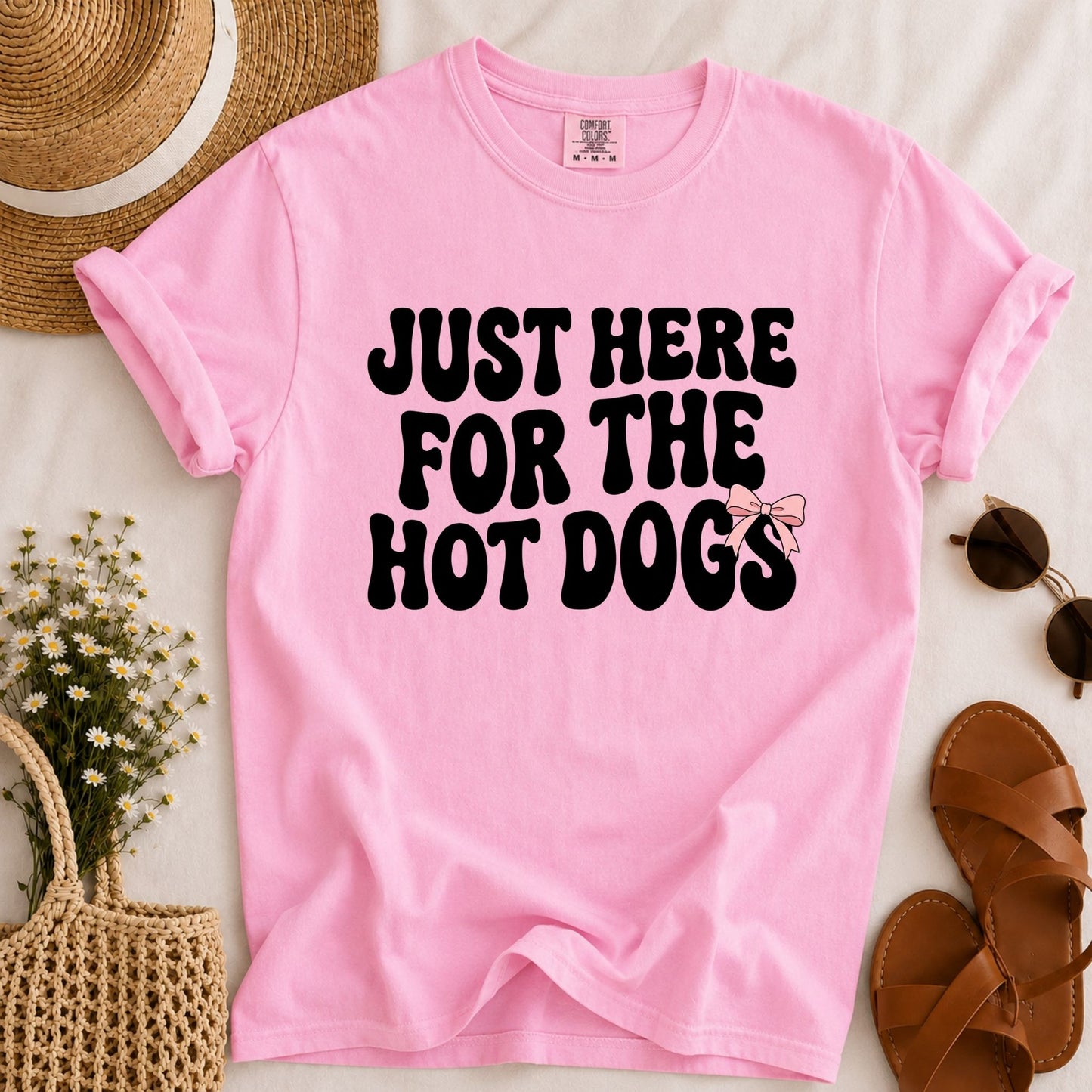 Here for the Hot Dogs T-shirt