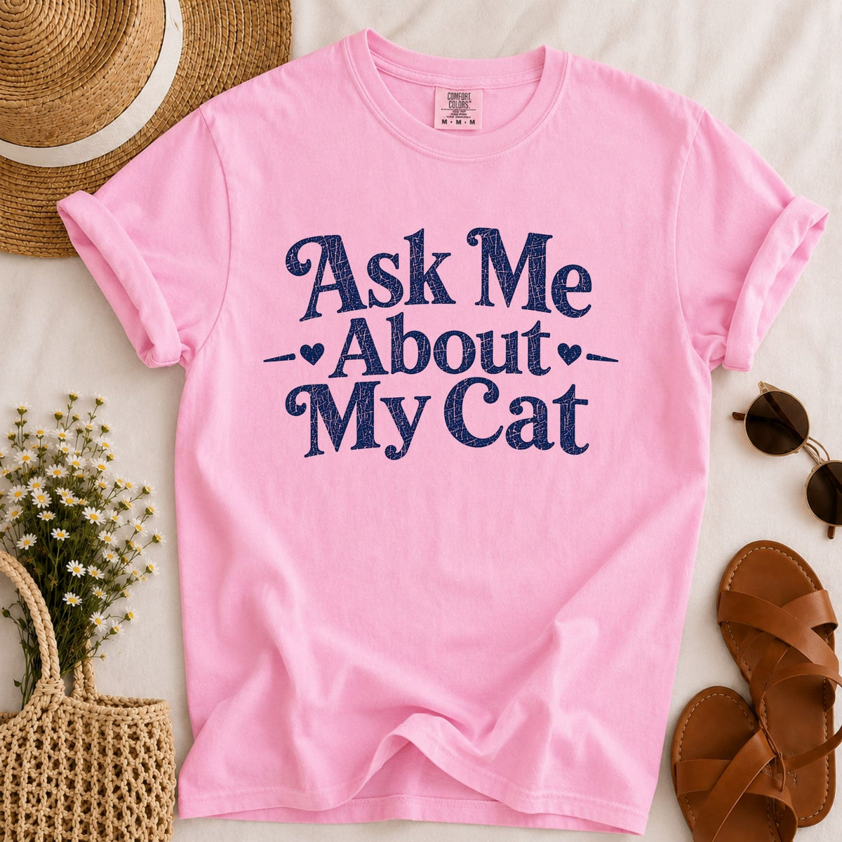 Ask About My Cat T-shirt