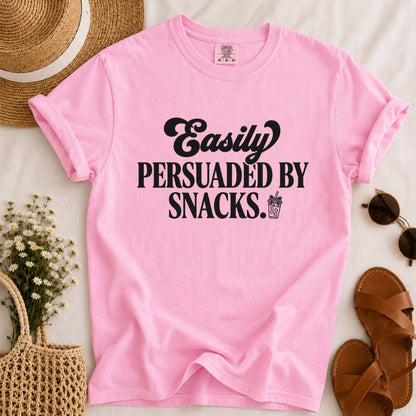 Persuaded by Snacks T-shirt