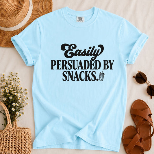 Persuaded by Snacks T-shirt