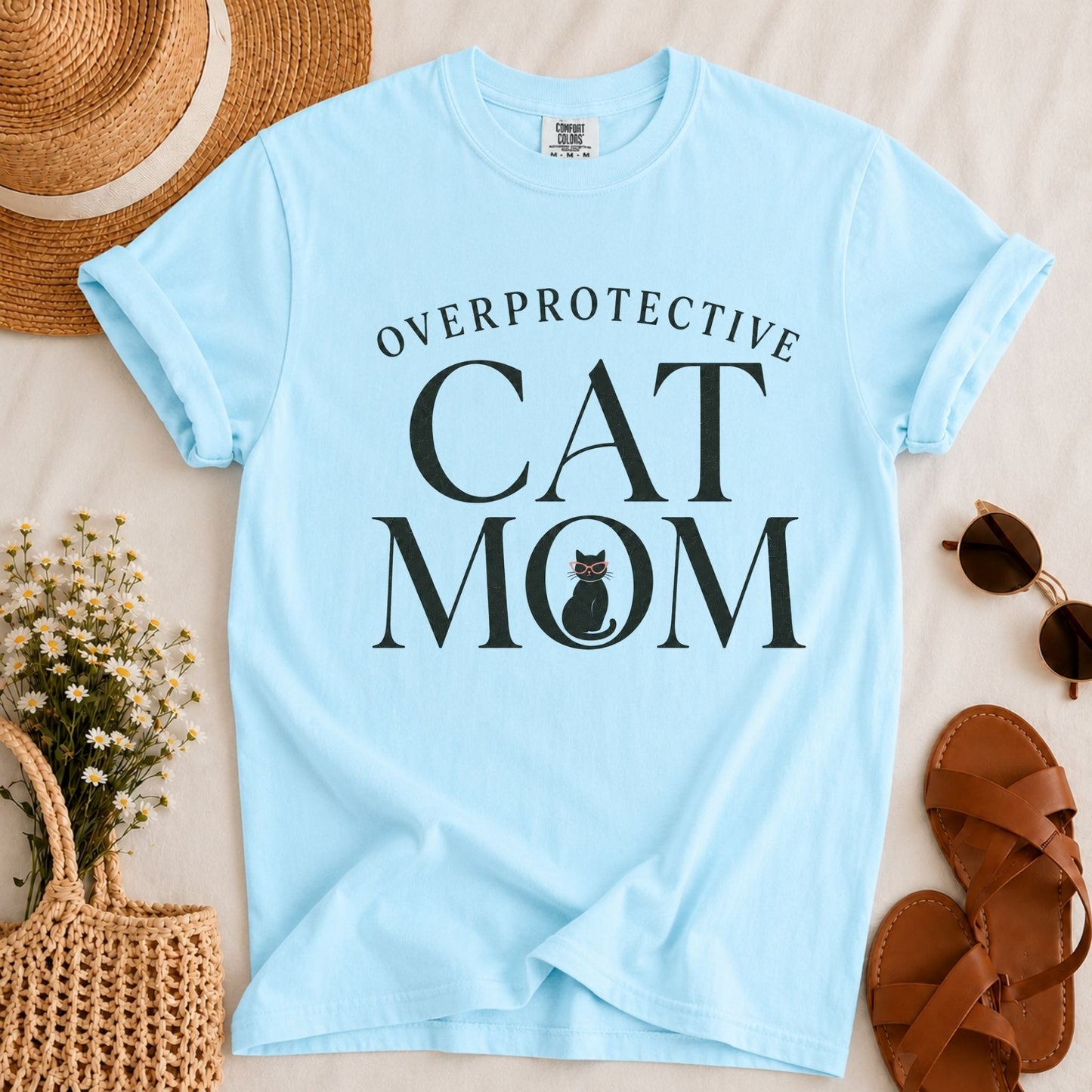 Overprotective Cat Mom T-shirt