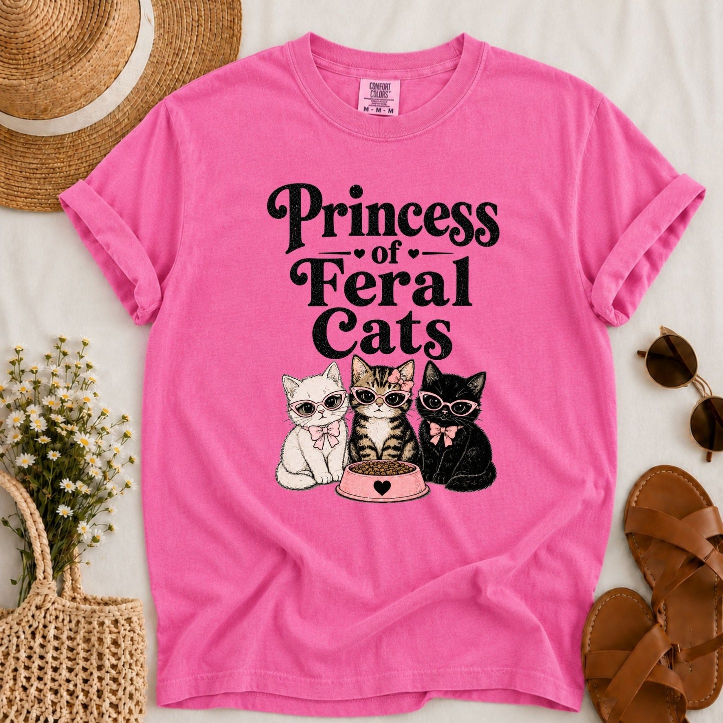 Princess of Feral Cats T-shirt