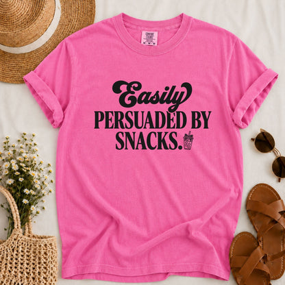 Persuaded by Snacks T-shirt