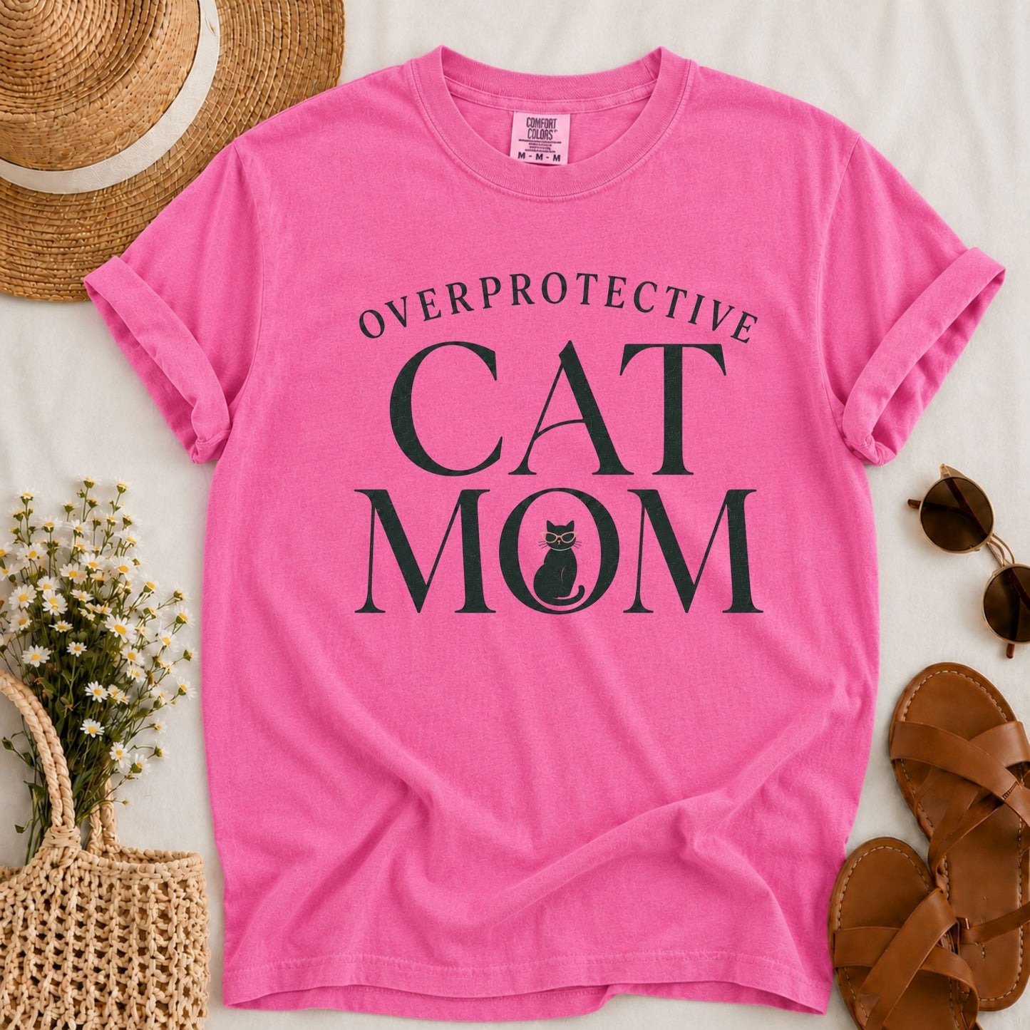Overprotective Cat Mom T-shirt