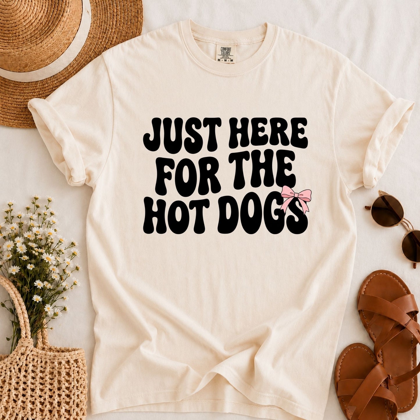 Here for the Hot Dogs T-shirt