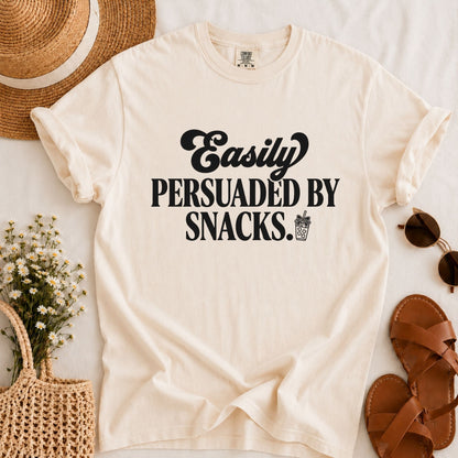 Persuaded by Snacks T-shirt