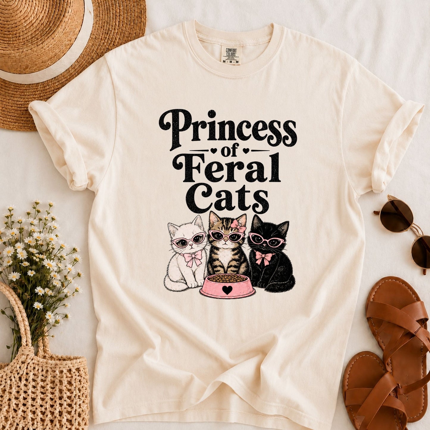 Princess of Feral Cats T-shirt