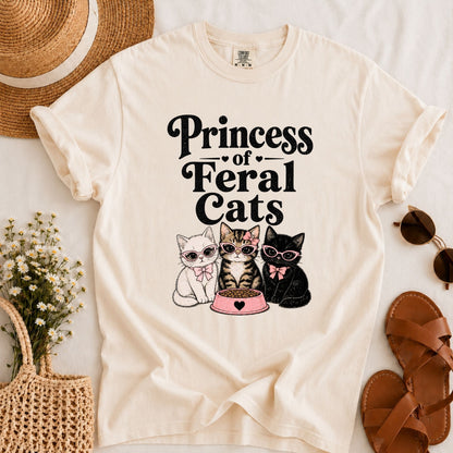 Princess of Feral Cats T-shirt