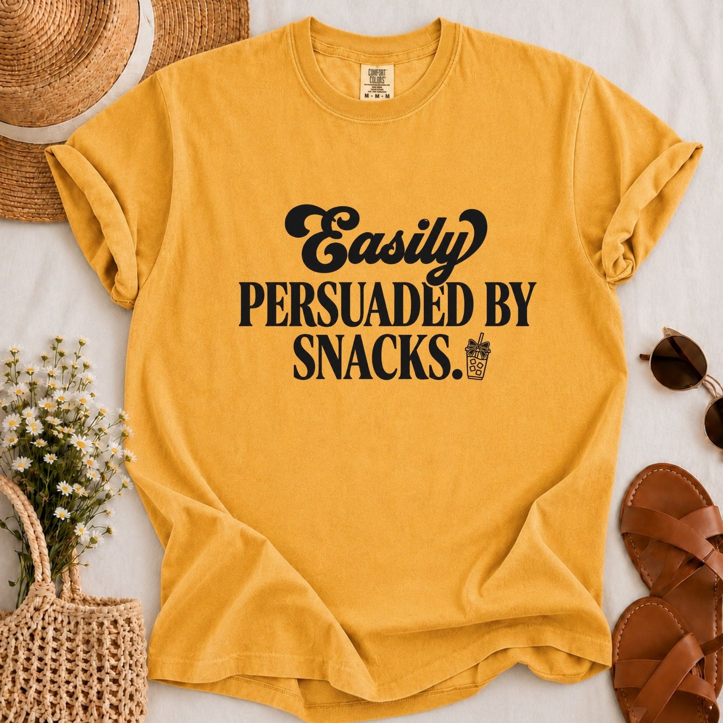 Persuaded by Snacks T-shirt