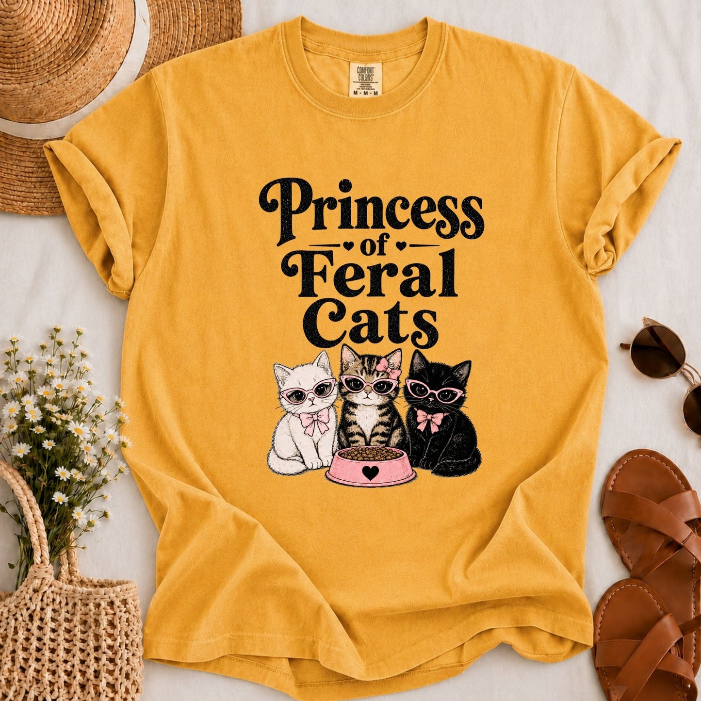 Princess of Feral Cats T-shirt