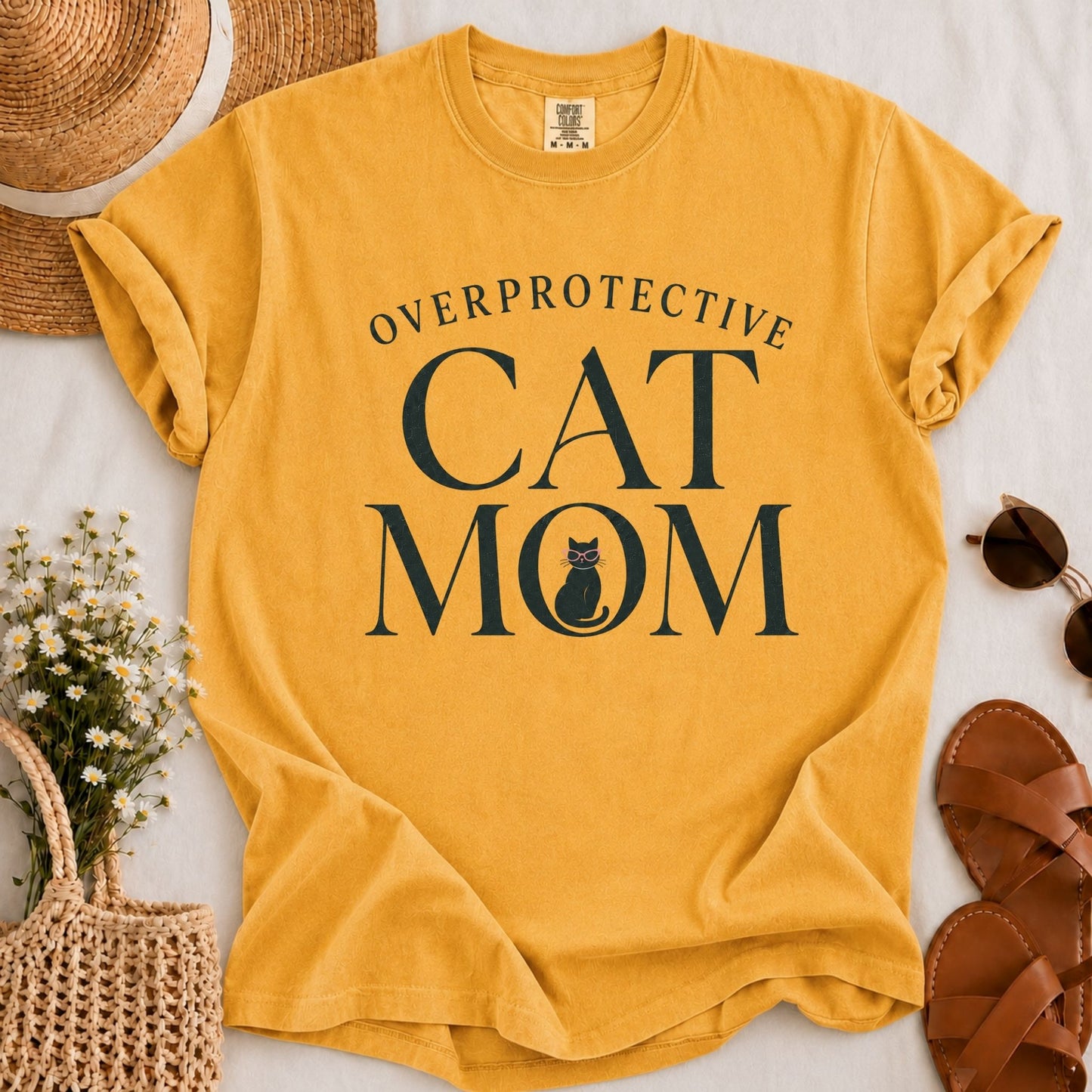 Overprotective Cat Mom T-shirt