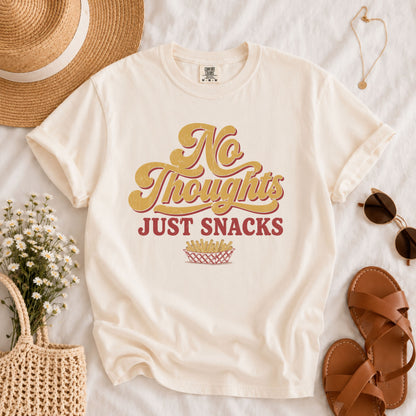 No Thoughts Just Snacks Tee