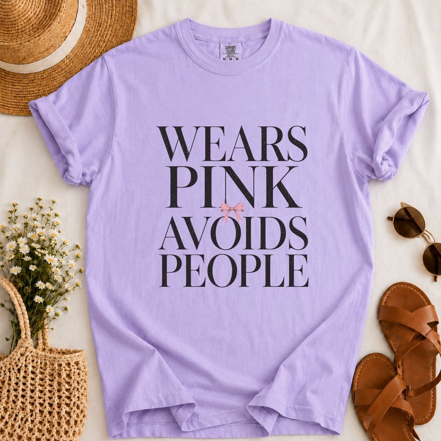 Wears Pink Avoids People T-shirt