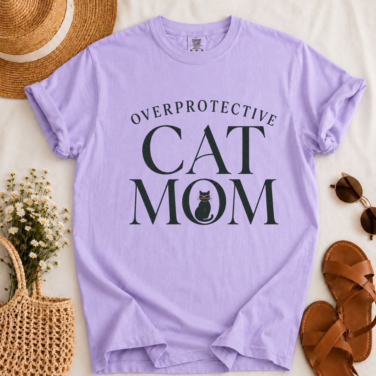 Overprotective Cat Mom T-shirt