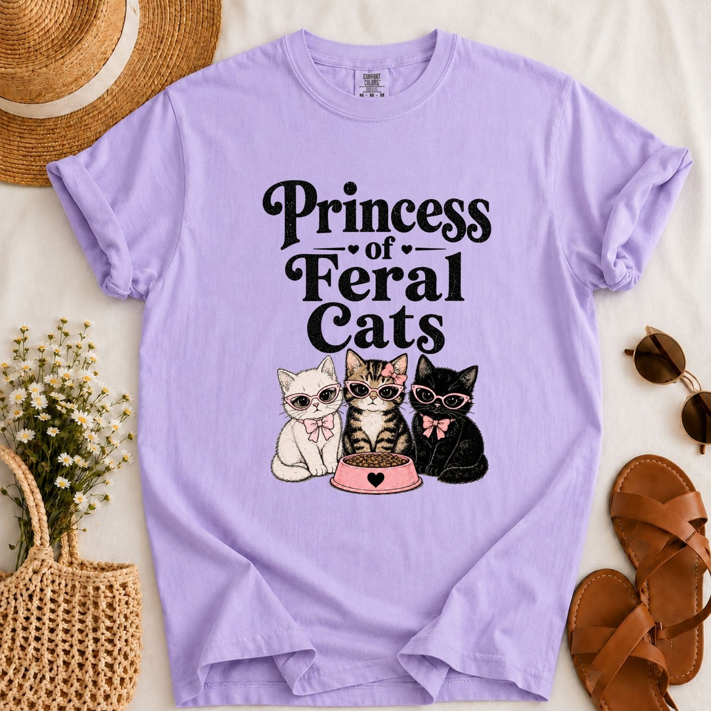Princess of Feral Cats T-shirt