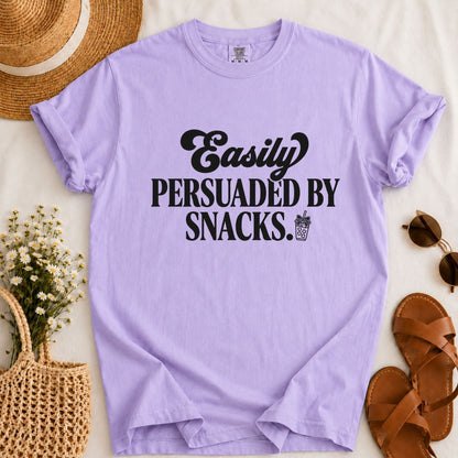 Persuaded by Snacks T-shirt