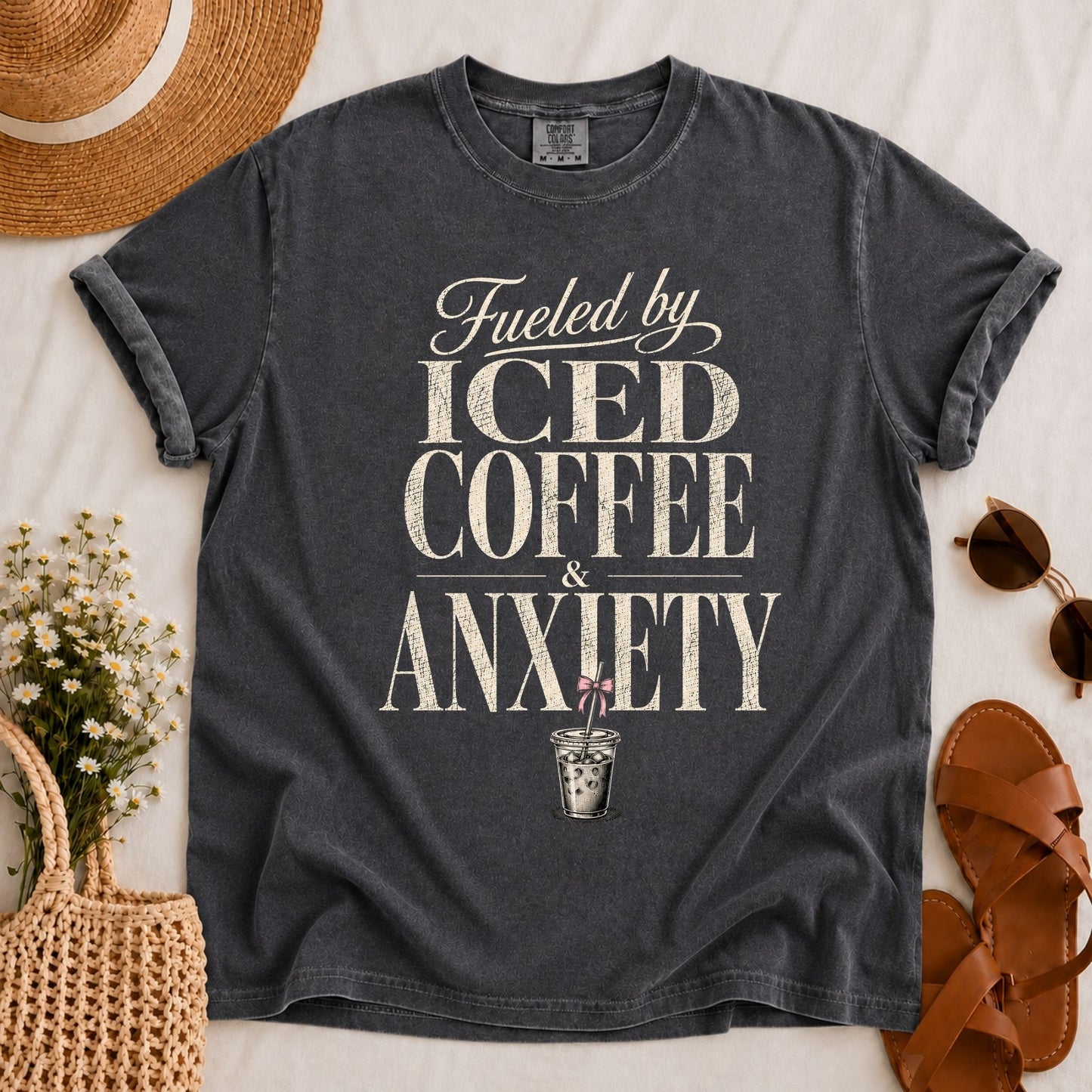 Iced Coffee & Anxiety T-shirt