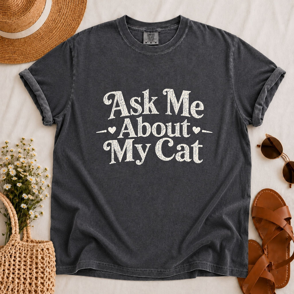 Ask About My Cat T-shirt