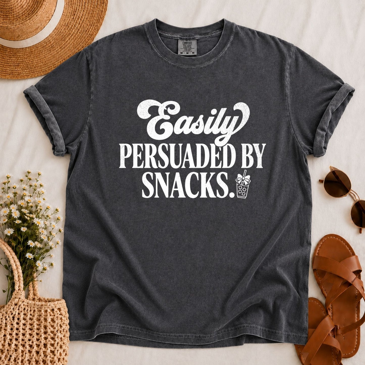 Persuaded by Snacks T-shirt