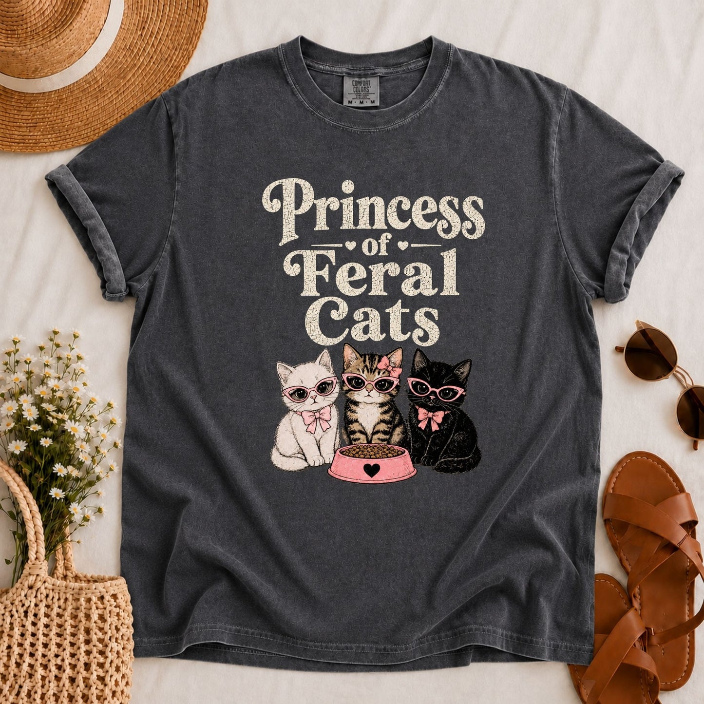 Princess of Feral Cats T-shirt