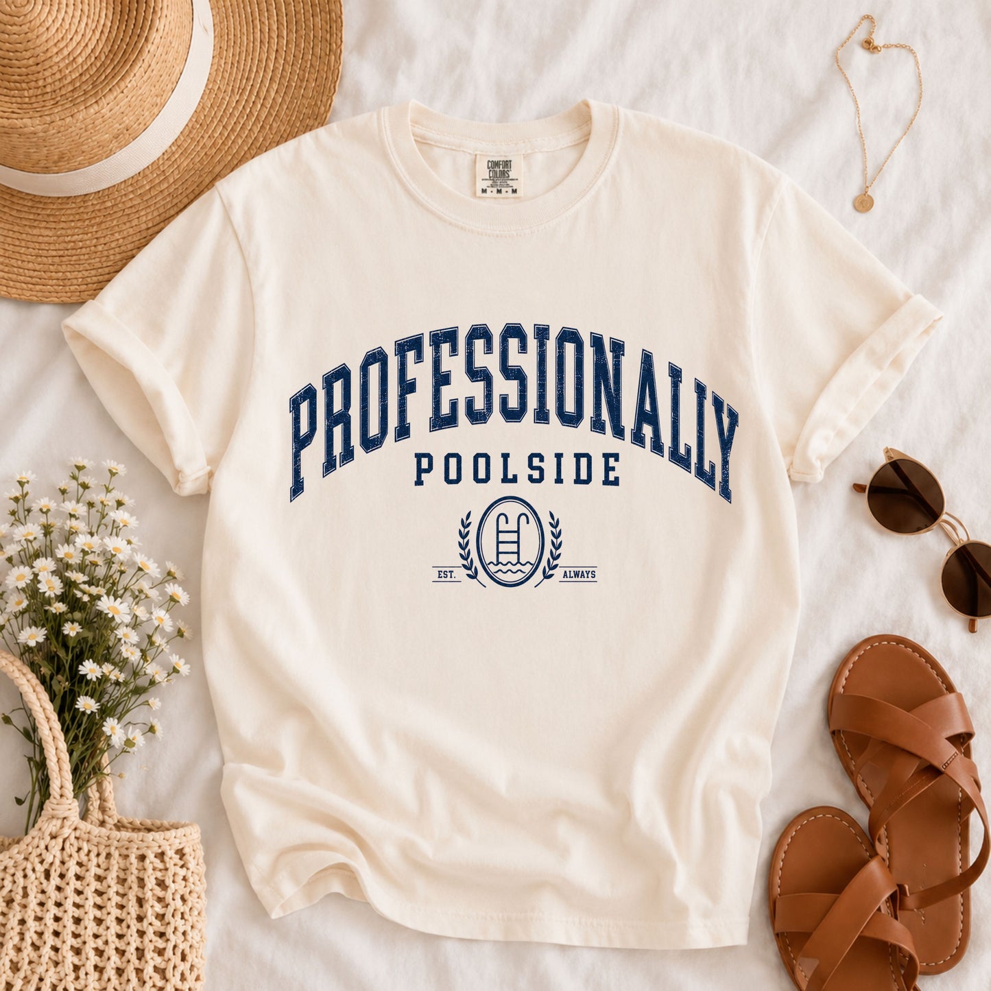 Professionally Poolside Tee