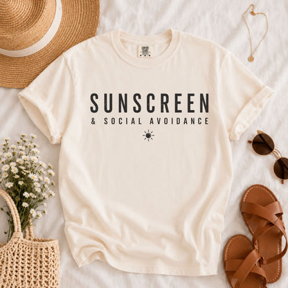 Sunscreen & Social Avoidance Tee