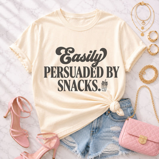 Persuaded by Snacks Tee