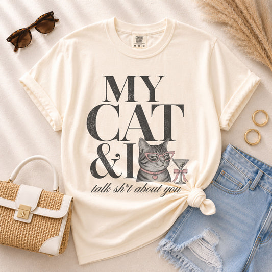 My Cat & I Talk Tee